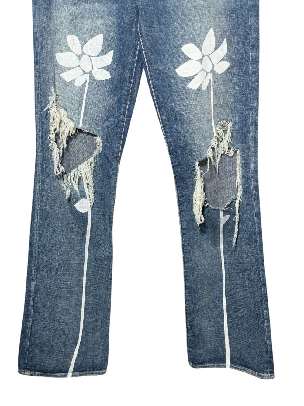 7 For All Mankind Easy Boot In Tea Party Exploded Floral Size 27 - Picture 6 of 12